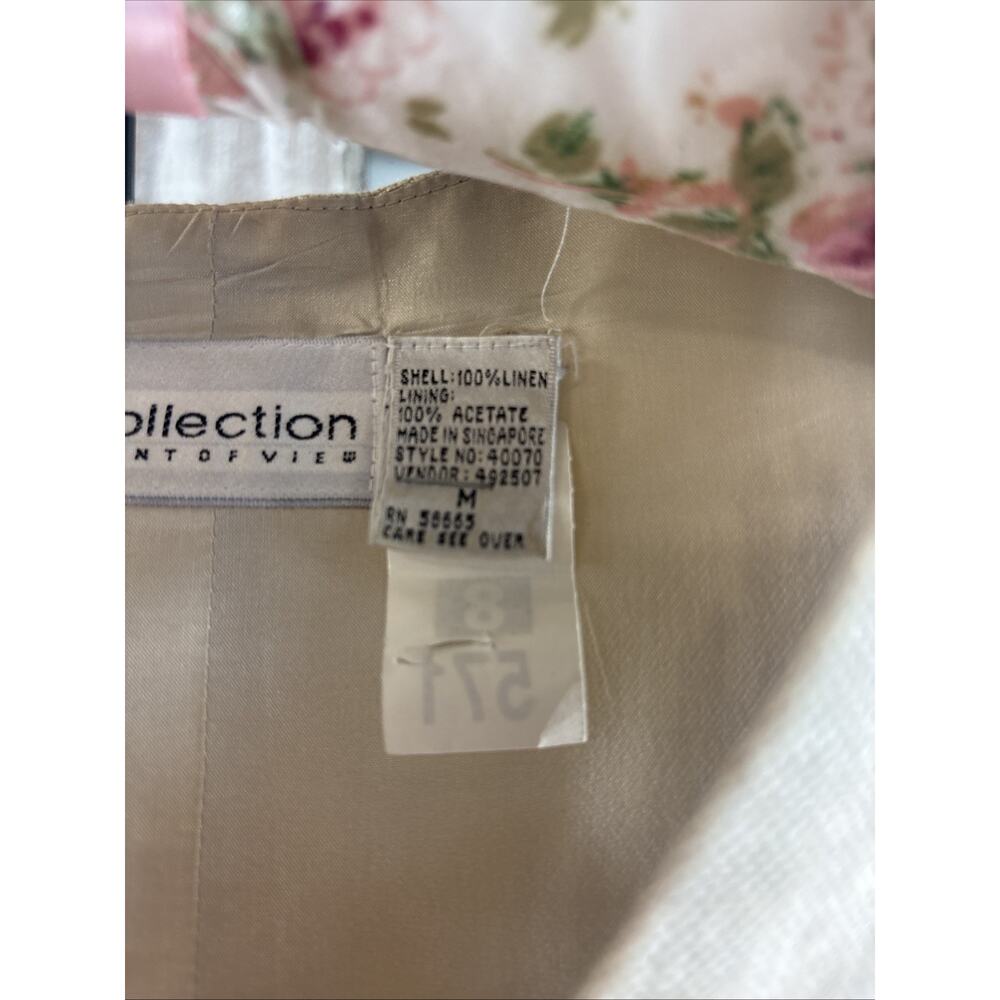 Collection Point Of View 100% Linen Vest - Picture 3 of 9
